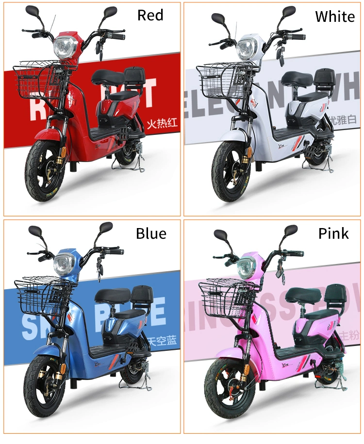 Wholesale Electric Bike 350W/500W MID Moter 2-Wheel Bicycle 48V/60V Lead Acid Battery E Scooter Facotry Cheap for Adult